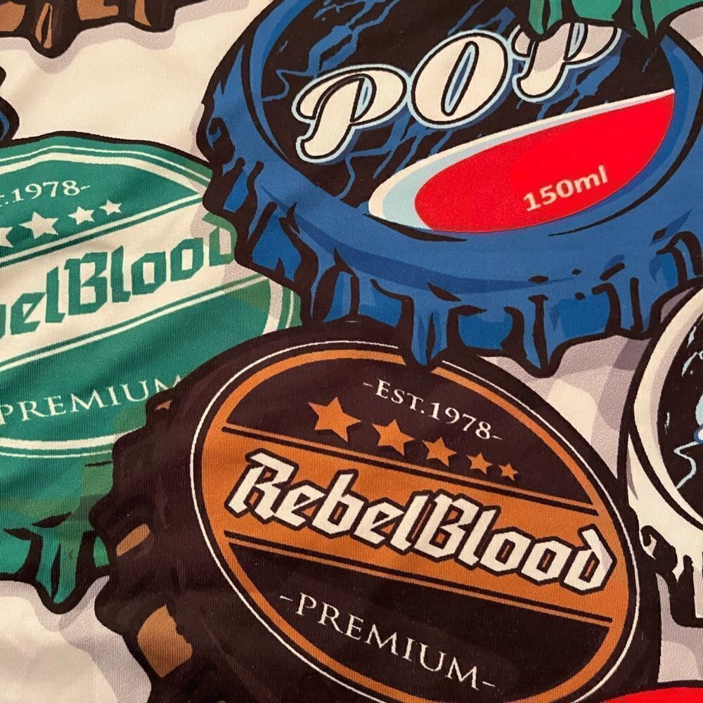 Retro Bottle Cap Design Neck Gaiter - Picture 6 of 9